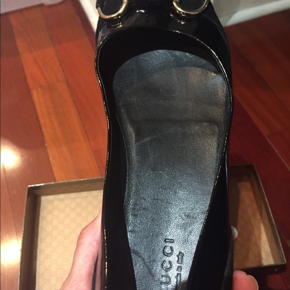 GUCCI🇮🇹 suede& patent leather flats - Picture 2 of 11